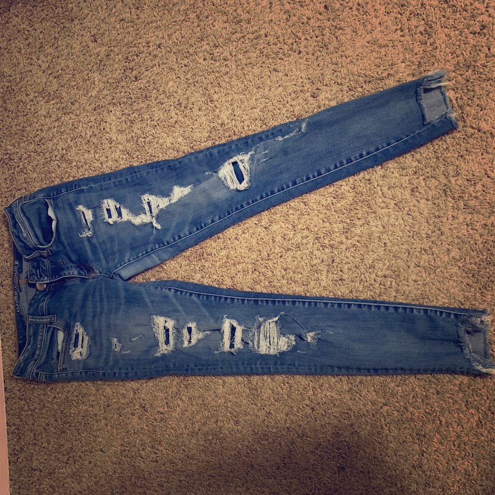 American Eagle- Super Low waisted jegging